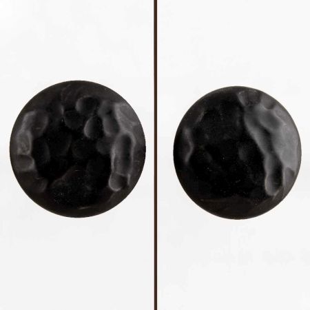 Black Solid Flat Drawer Knob
